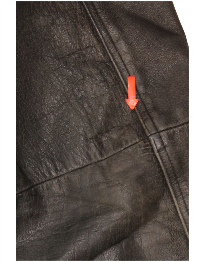 Tauri Herre Læderjakke UK 42 XL Sort Læder