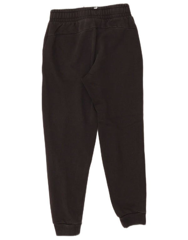 Puma Boys Tracksuit Trousers Joggers 11-12 Years Black Cotton