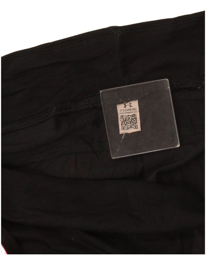 Under Armour Dame Capri Leggings UK 16 Large Black Colourblock