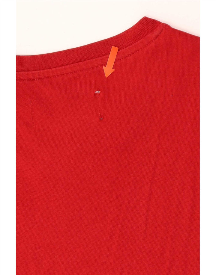 Penguin Herre T-Shirt Top Lille Rød Bomuld