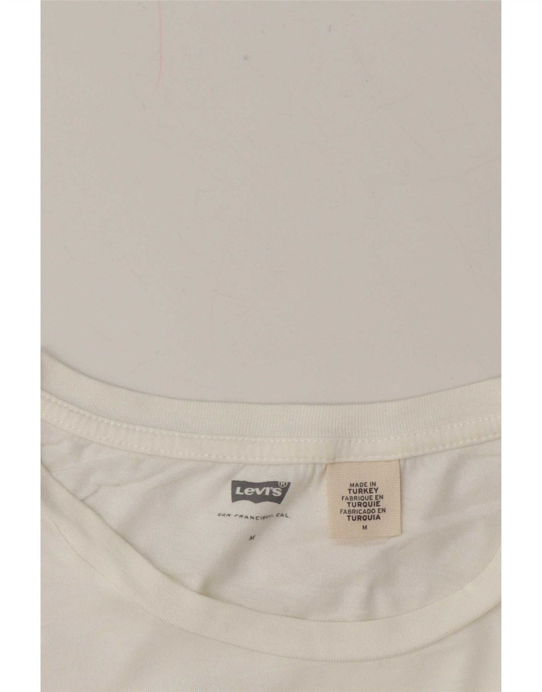 Levi's Grafisk T-shirt top til kvinder UK 14 Medium White