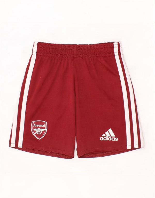 Adidas drenge Arsenal sportsshorts 3-4 år rødbrun polyester