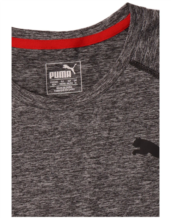 PUMA Herre T-shirt Top Medium Grey Flecked