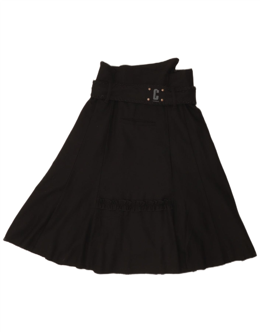 Objekt Dame A-Line nederdel EU 38 Medium W28 Sort Uld