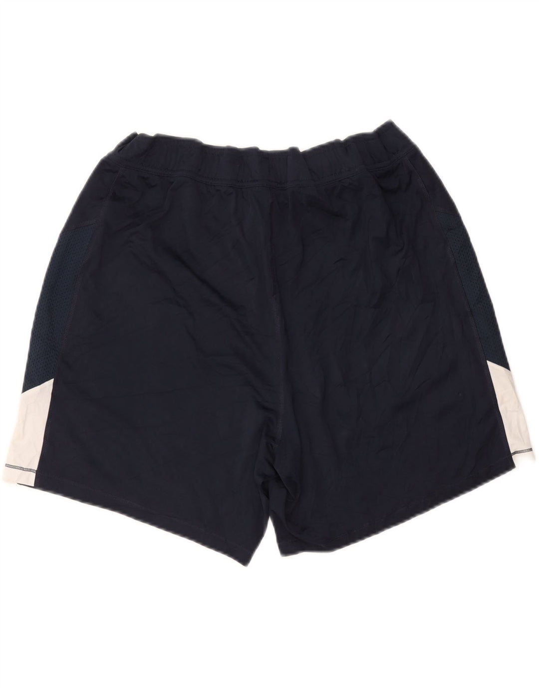 REEBOK Sportsshorts til kvinder UK 16 Large Navy Blue Colourblock Polyester