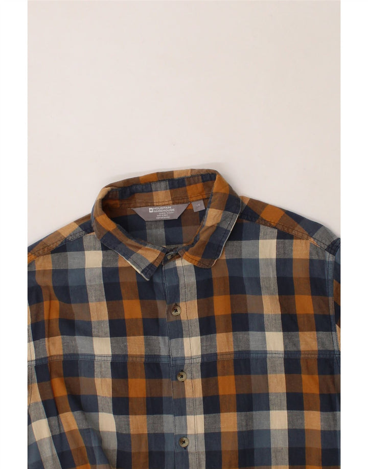 MOUNTAIN WAREHOUSE Mens Short Sleeve Shirt Large Multicoloured Check Vintage Mountain Warehouse and Second-Hand Mountain Warehouse from Messina Hembry 