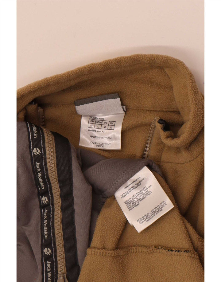 Jack Wolfskin Dame fleecejakke UK 12 Medium Khaki Polyester