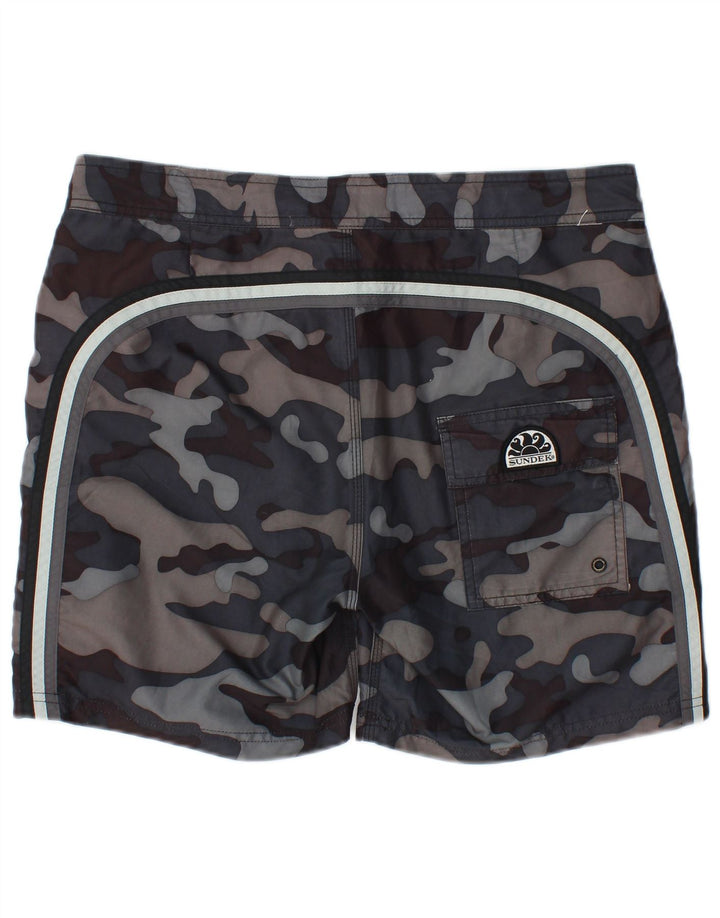 Sundek Herre badeshorts Medium Grå Camouflage Polyester