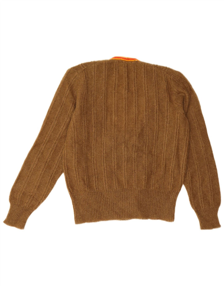 Vintage dame cardigan sweater UK 14 Medium Beige