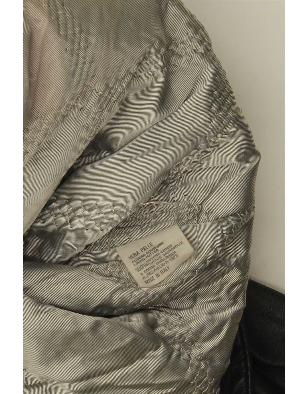 Boxer Dame Læder Biker Jacket UK 14 Medium Sort Læder