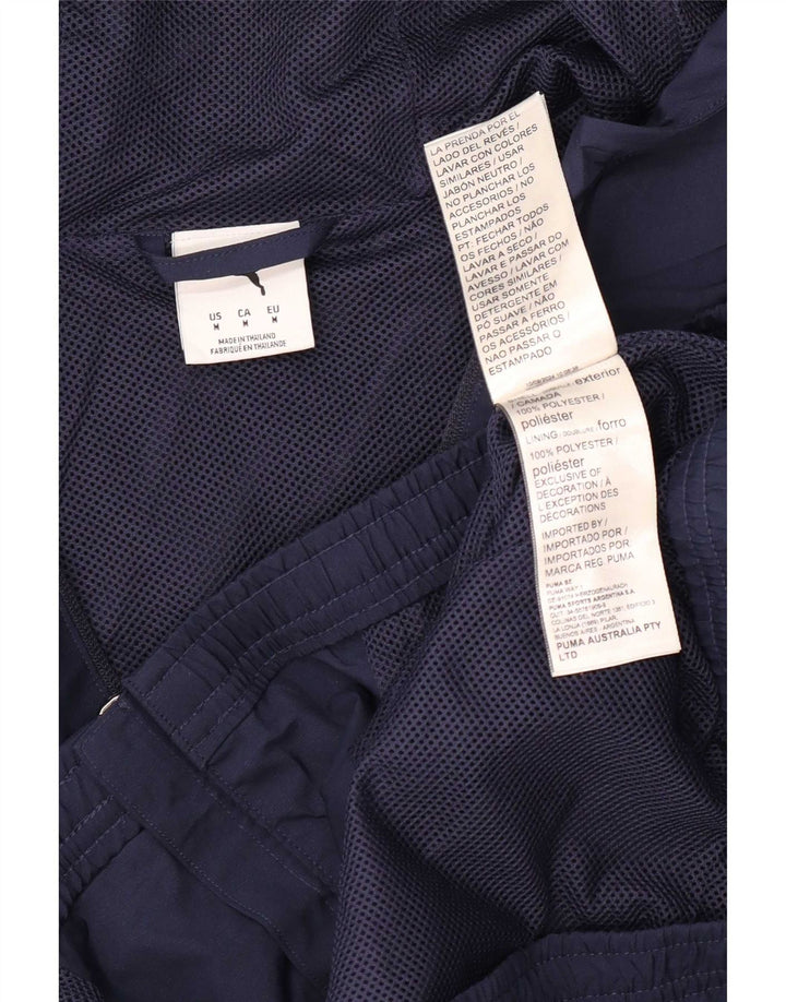 Puma Herre Box Hill FC Regnjakke med hætte UK 38 Medium Navy Blue Polyester