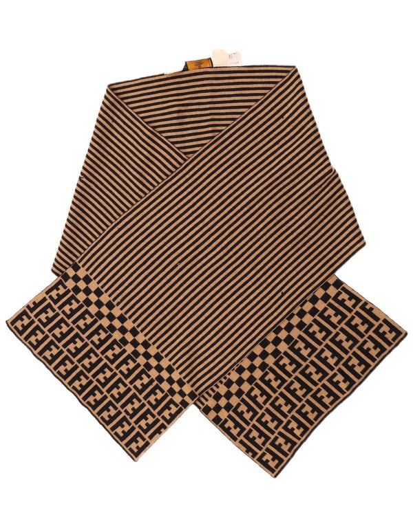 Fendi Damesjal IT 42 Medium Beige Stribet Merinould Designer