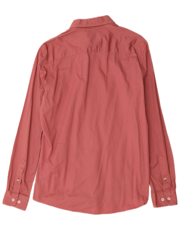 Besætningstøj Herre Slim Fit skjorte Medium Pink Bomuld