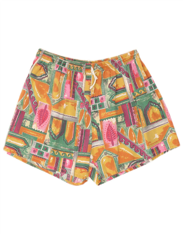 Vintage badeshorts til mænd Medium Flerfarvet Patchwork Bomuld