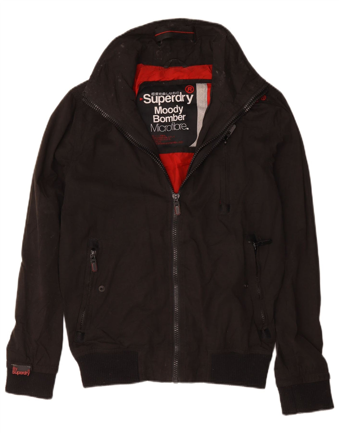 Superdry Bomberjakke til mænd UK 36 Lille sort polyester