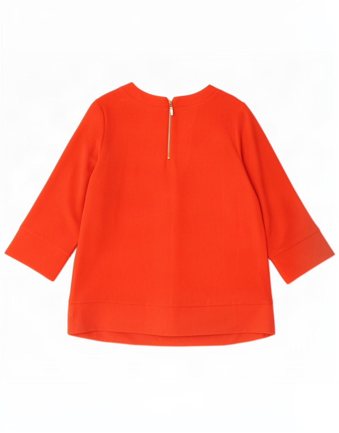 Marks & Spencer Dame Top 3/4 ærme UK 12 Medium Orange Polyester