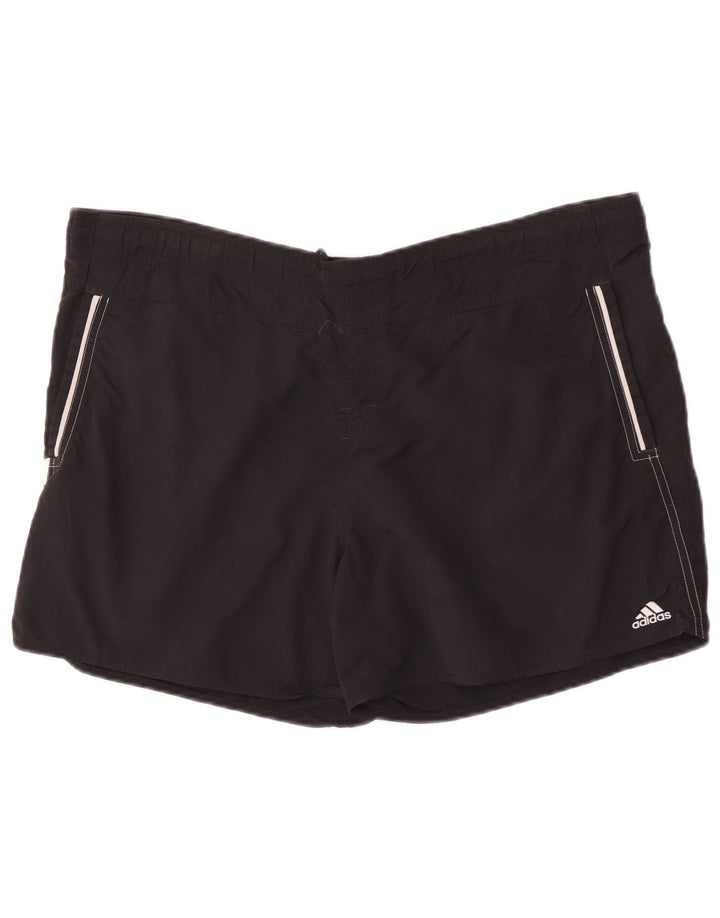 Adidas Badeshorts til mænd store, sorte nylon