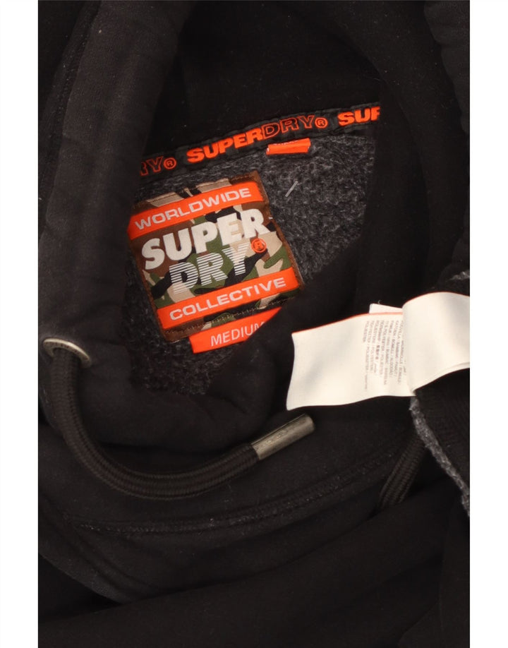 SUPERDRY Hættetrøje til mænd Medium Sort bomuld