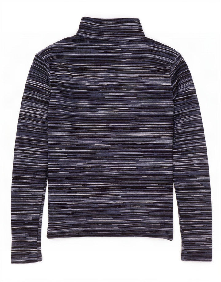 Mountain Warehouse Dame Zip Neck Jumper Sweater UK 10 Small Navy Blue