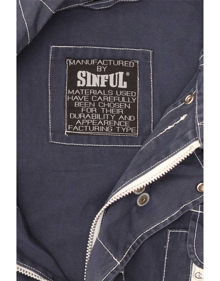 Sinful Herre Utility Jacket UK 44 2XL Navy Blue
