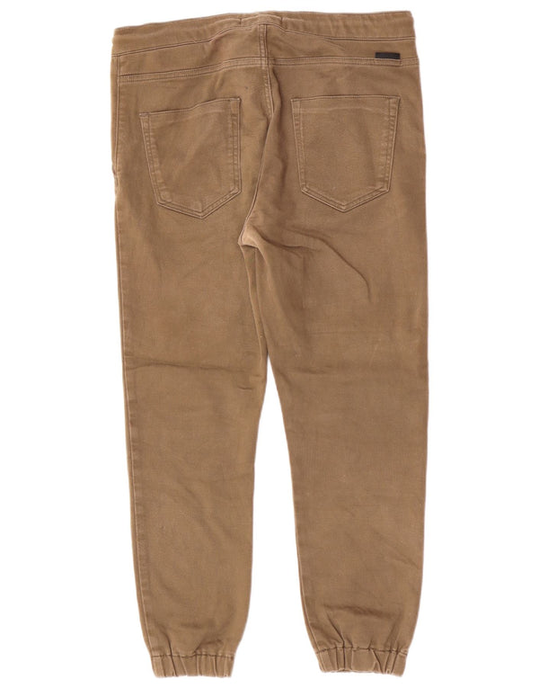 Zara Herre joggerbukser EU 42 Large W32 L26 Khaki Bomuld