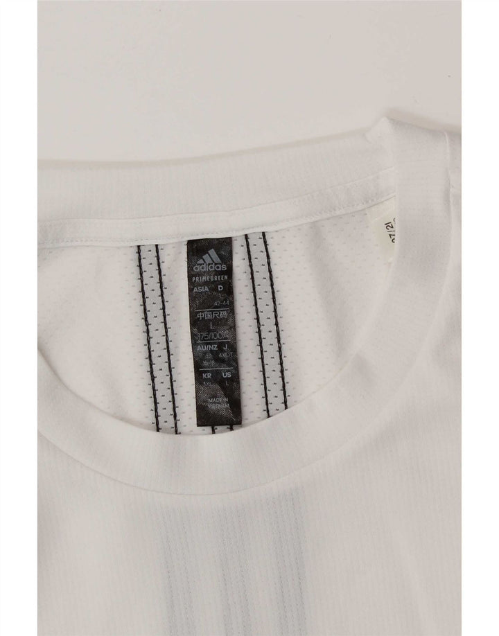 Adidas Herre Aeroready T-Shirt Top Stor Hvid