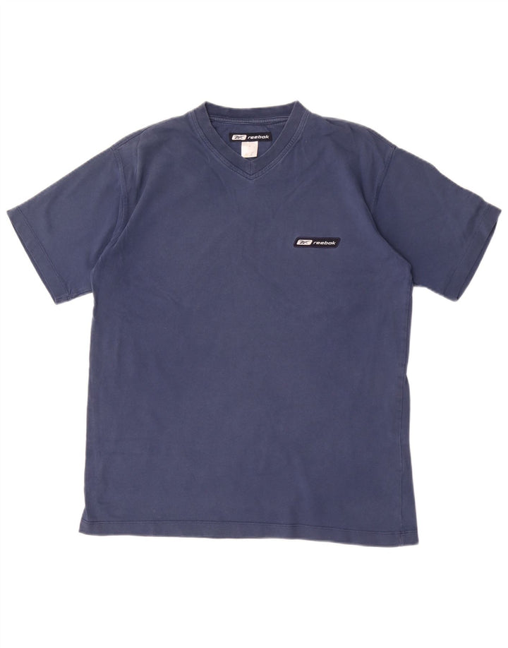 Reebok herre T-shirt top lille marineblå bomuld
