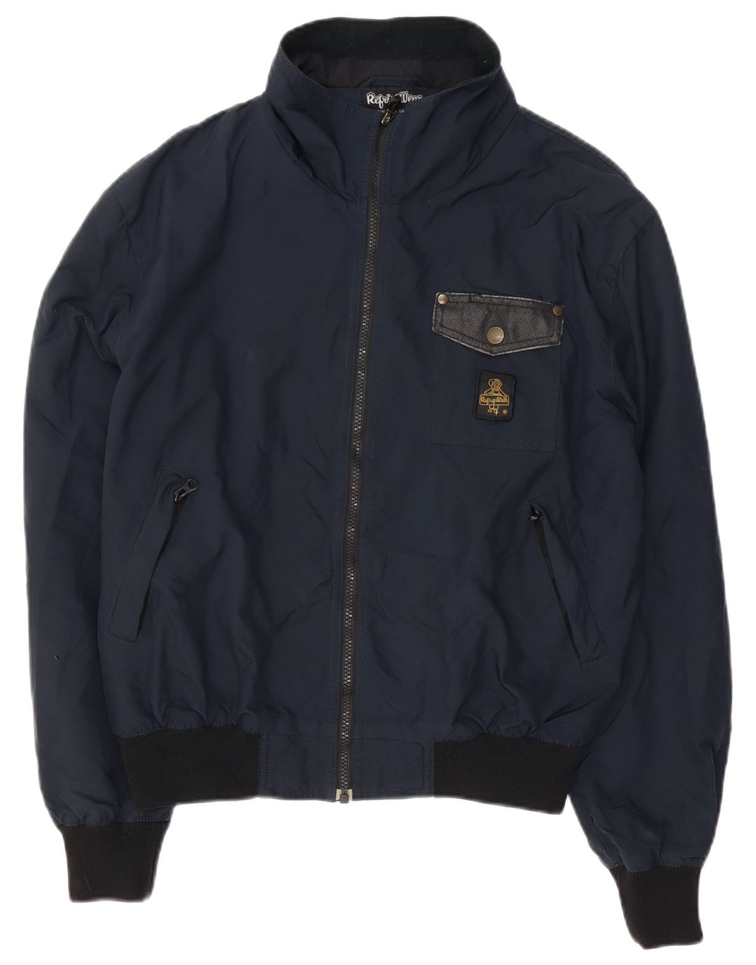 Refrigiwear Herre Cruz Bomber Jacket UK 40 Large Navy Blue Polyester