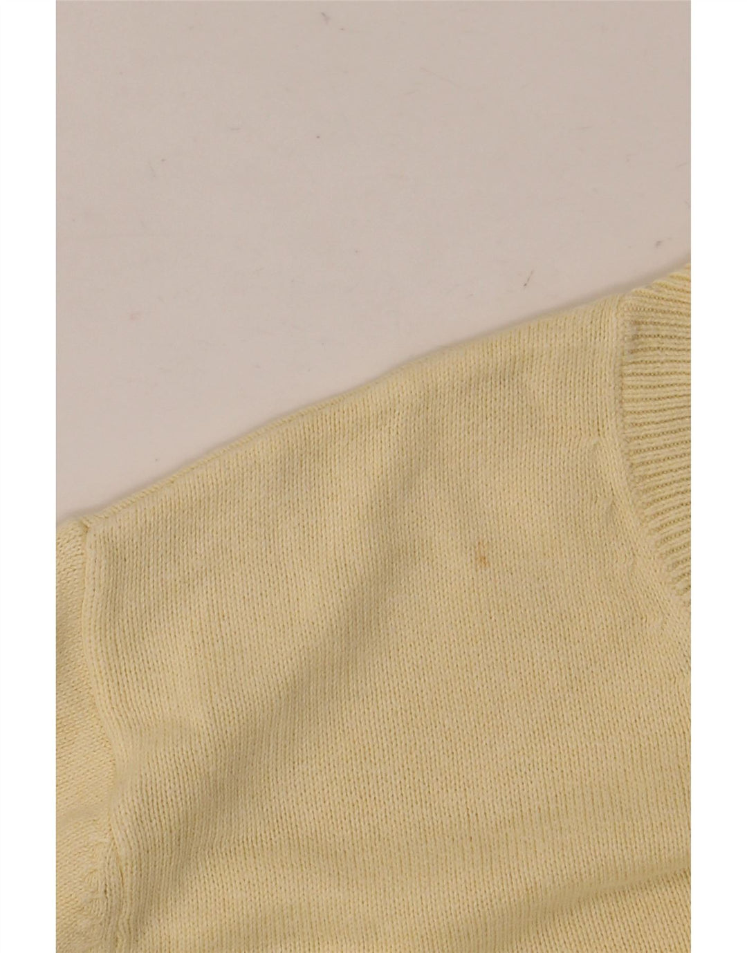 MARKS & SPENCER Herre Regular Fit V-hals sweater stor beige bomuld