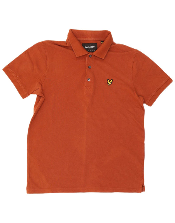 Lyle & Scott herre poloshirt Medium orange bomuld
