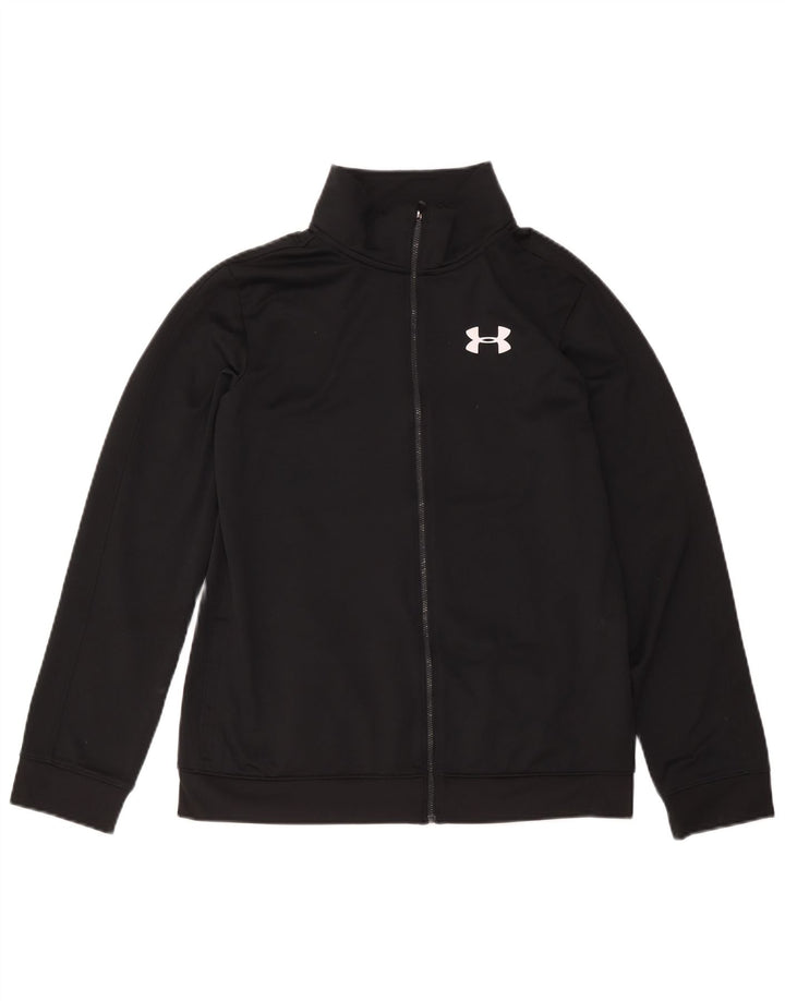 Under Armour Boys Tracksuit Topjakke 14-15 år XL Sort Polyester