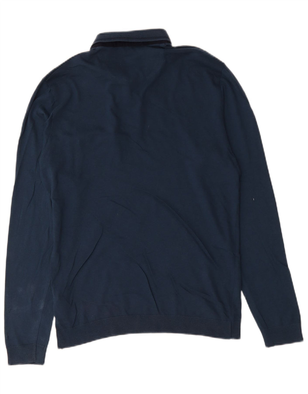 Ted Baker Langærmet herre poloshirt størrelse 3 Medium Navyblå Bomuld