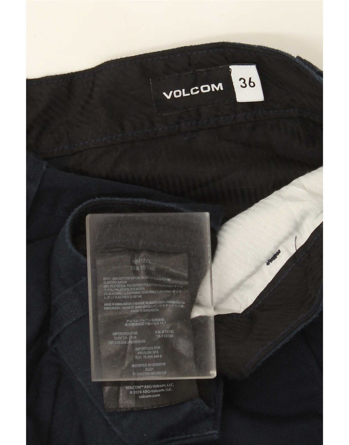 Volcom Herre Chino Shorts W36 Large Navy Blue Bomuld