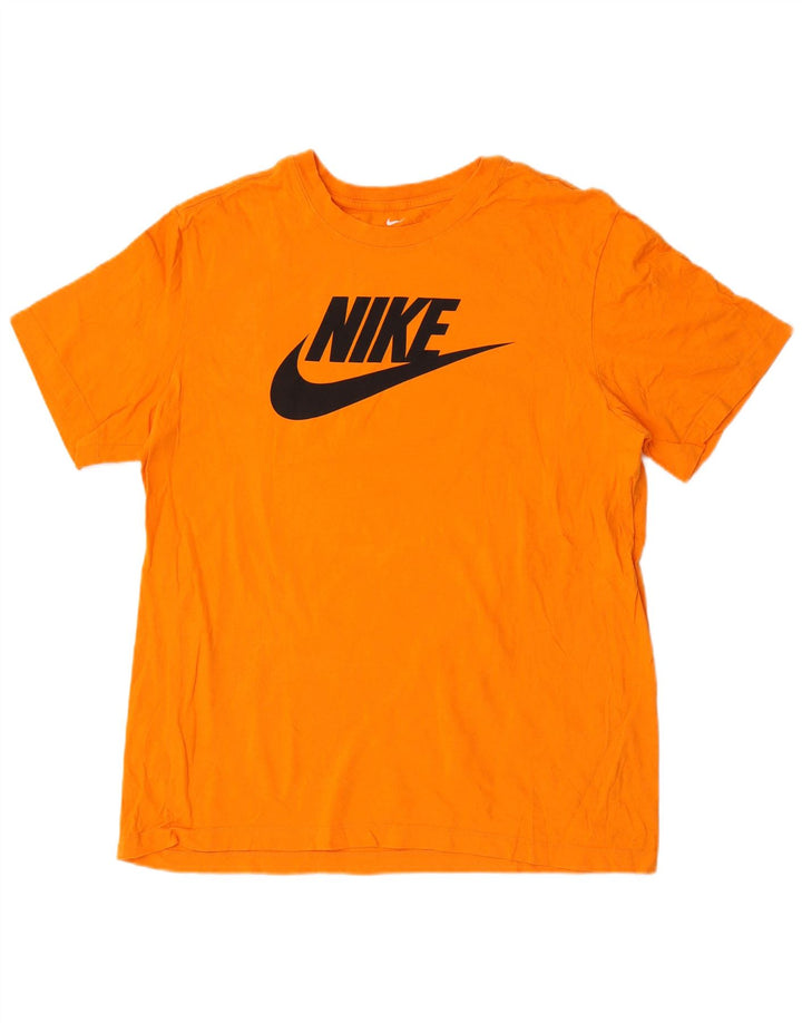 Nike grafisk T-shirt top til mænd, stor orange