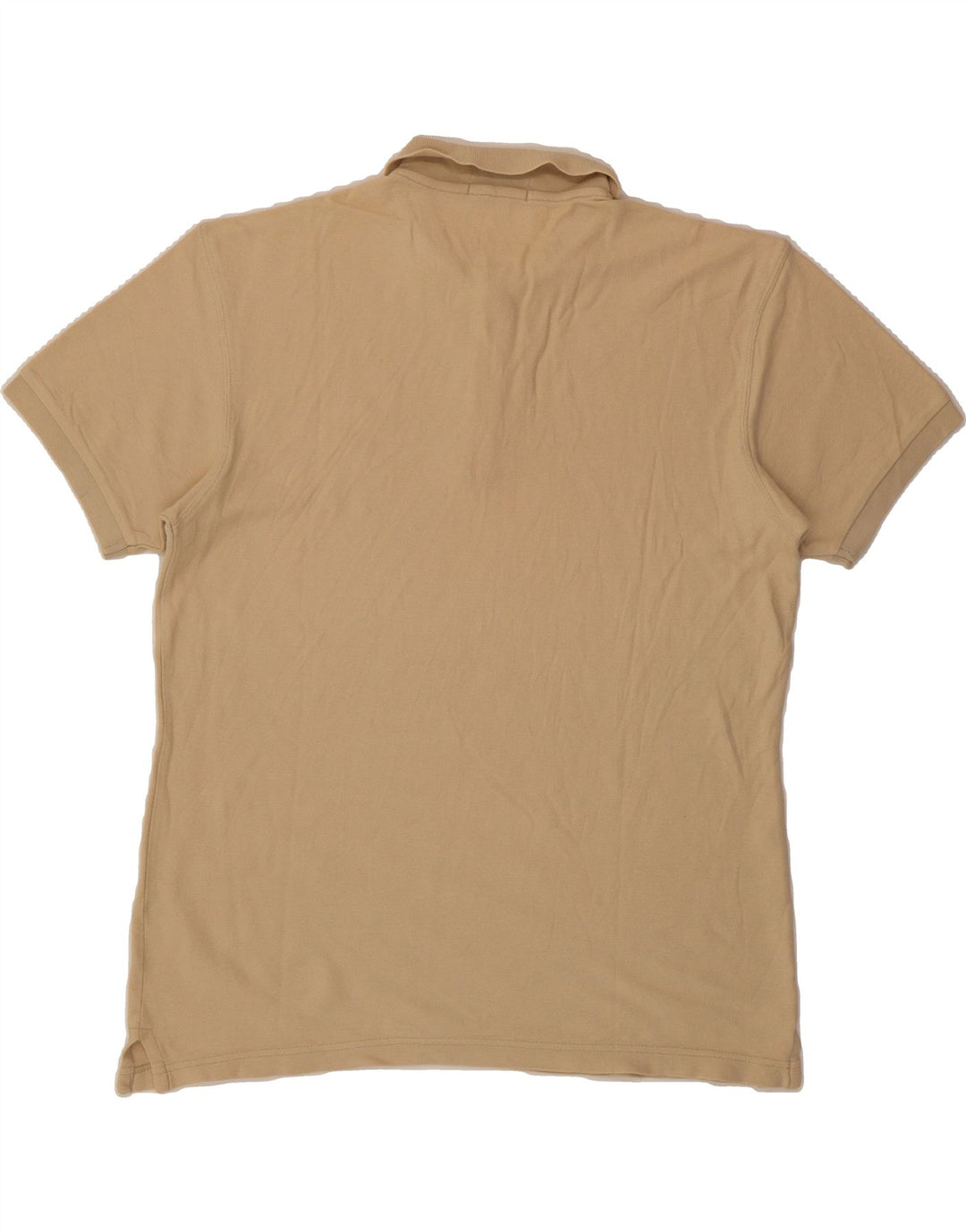 FILA Mens Polo Shirt Medium Beige Cotton Vintage Fila and Second-Hand Fila from Messina Hembry 