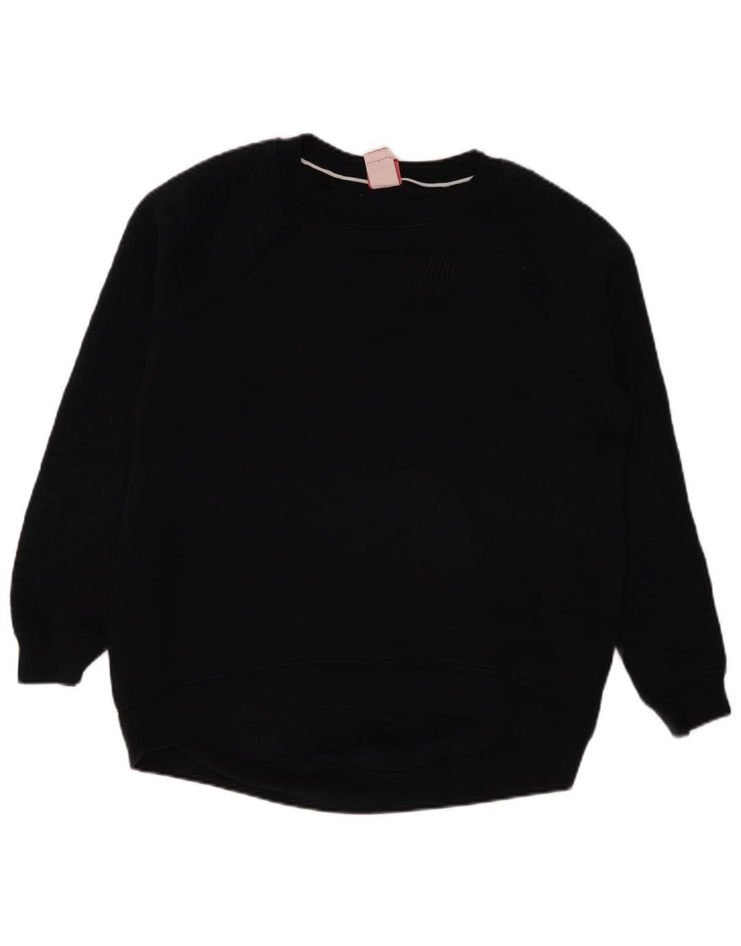 Nike Dame Sweatshirt Jumper Large Sort Bomuld