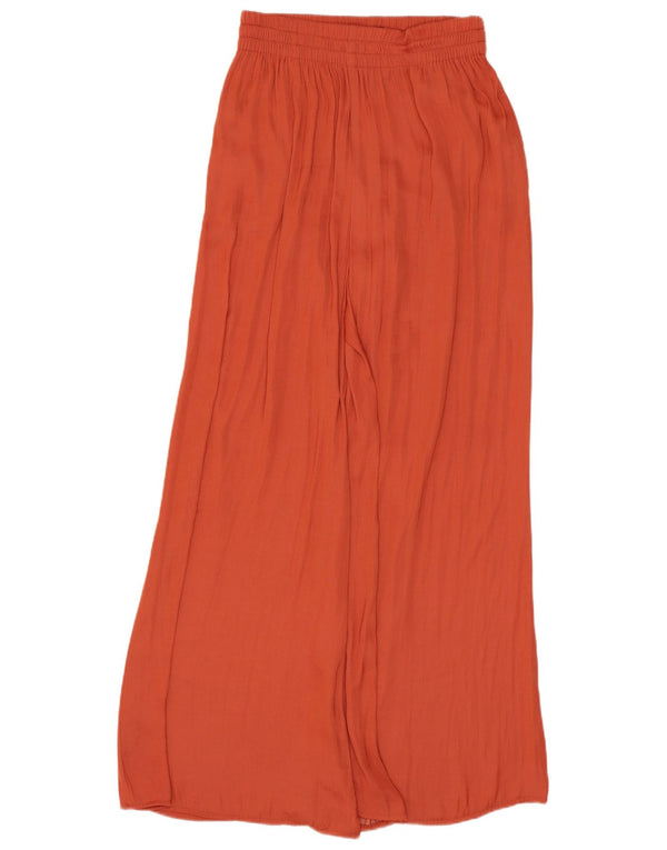 Zara Womens High Waist Cullotes Bukser XS W24 L27 Orange Polyester