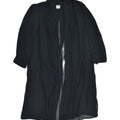 NEFER Womens See Through Longline Cardigan Top IT 47 XL Navy Blue Acetate | Vintage Nefer | Thrift | Second-Hand Nefer | Used Clothing | Messina Hembry 