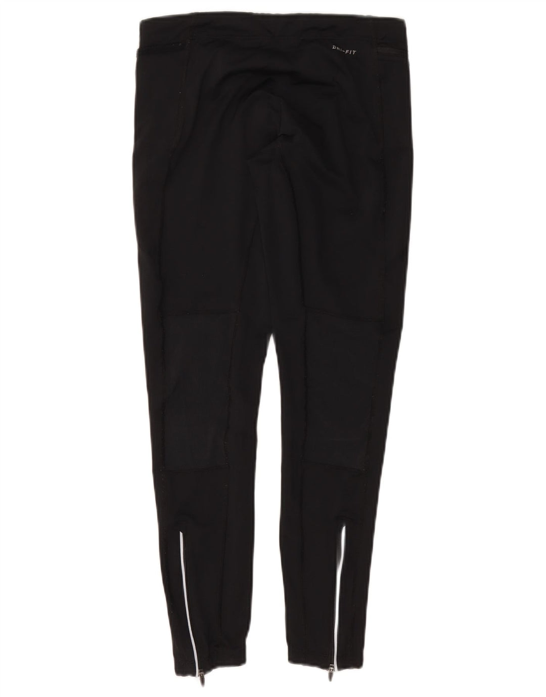 Nike Dame Dri Fit Leggings UK 12 Medium Sort Polyester