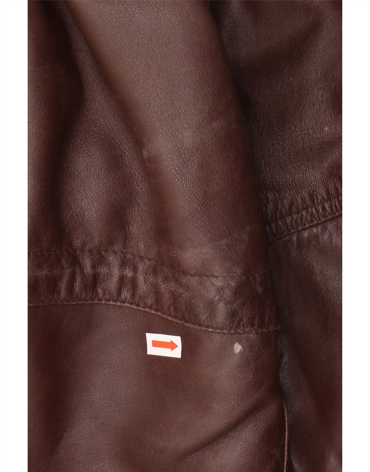 SARDAR Læderjakke til mænd UK 42 XL Brunt læder