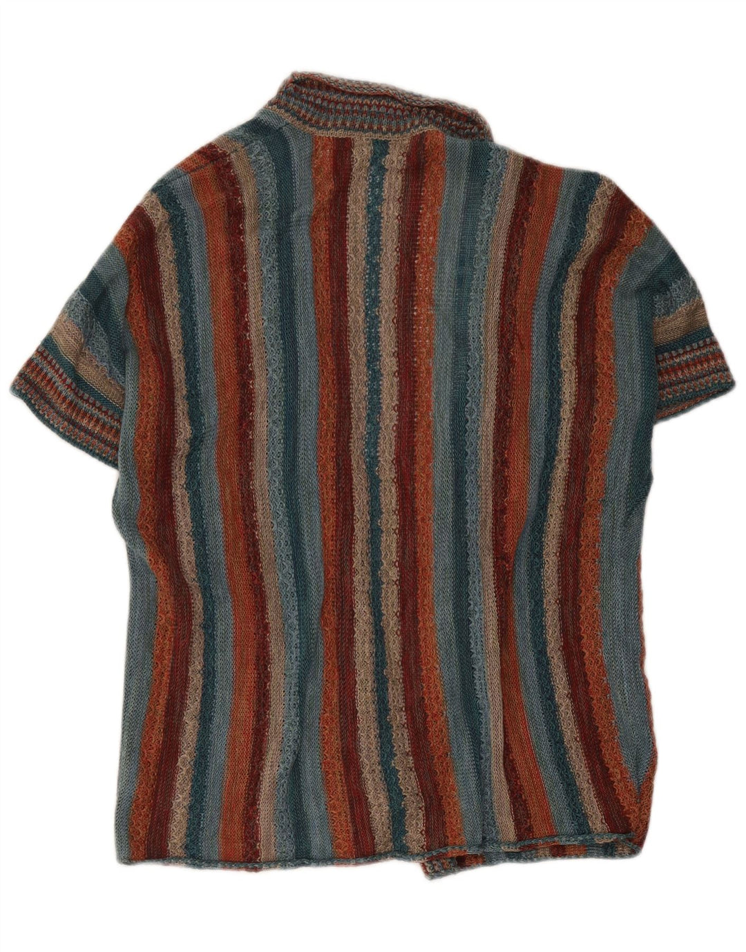 Peruvian Connection Dame Kortærmet Cardigan Sweater UK 10 Small Multic