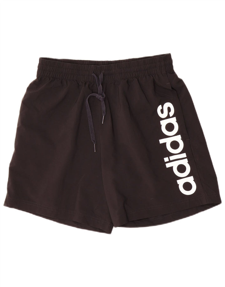 Adidas grafiske sportsshorts til mænd mellem sort polyester