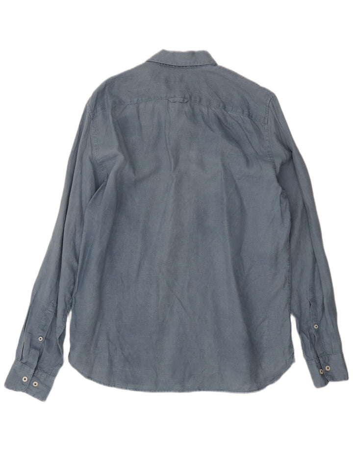 Timberland Herre Slim Fit skjorte Medium Blue Linen