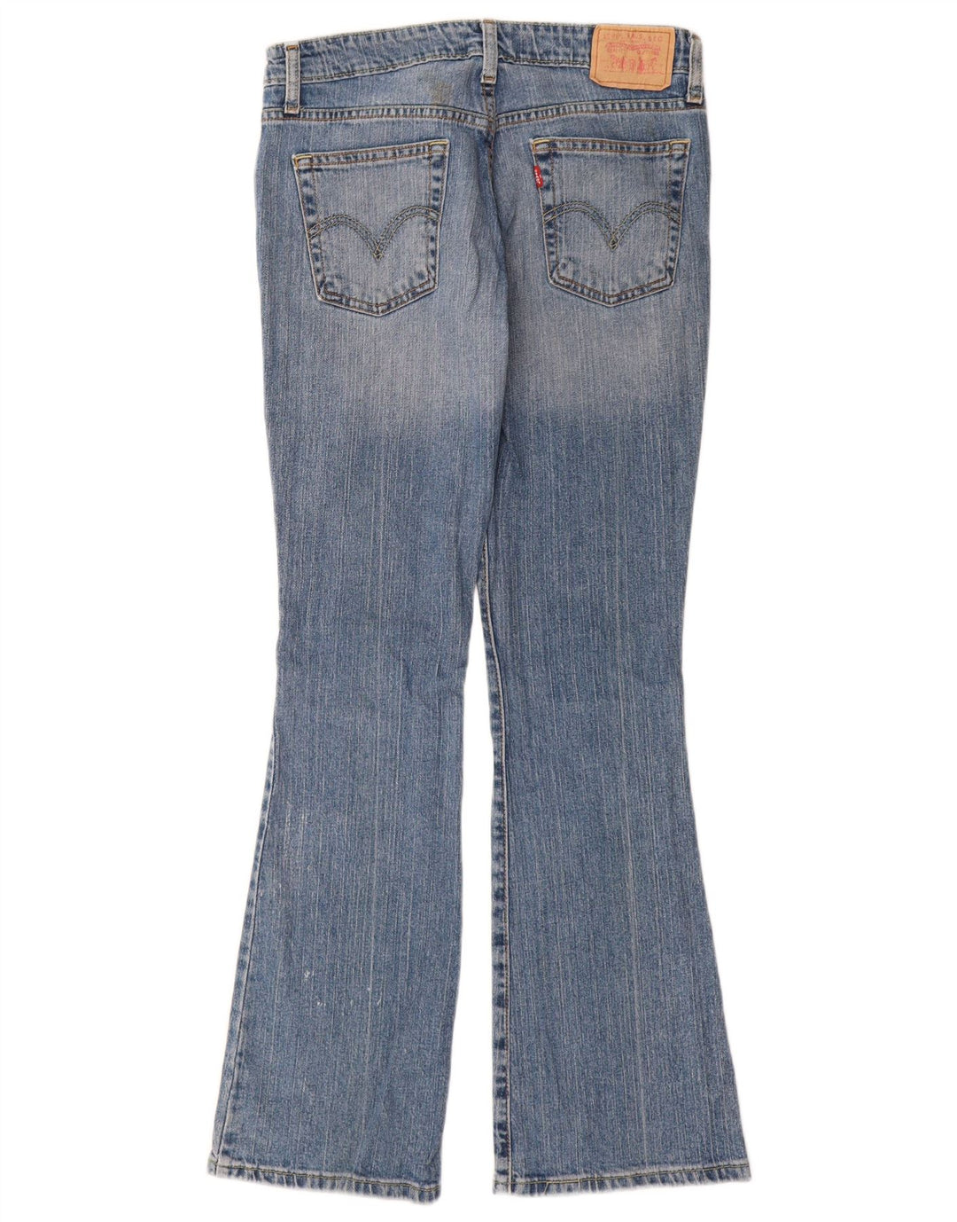 Levi's Dame 518 Super Low Bootcut Jeans W28 L32 Blå Bomuld