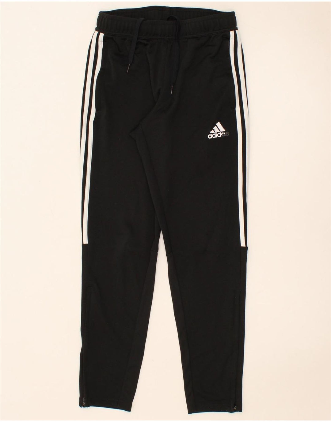 ADIDAS Womens Tracksuit Trousers UK 10 Small  Black Polyester Vintage Adidas and Second-Hand Adidas from Messina Hembry 