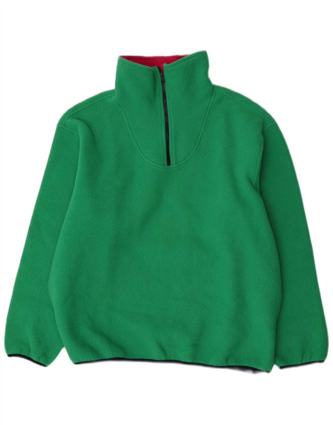 Sisley Herre lynlås hals Fleece Jumper Medium Grøn Polyester