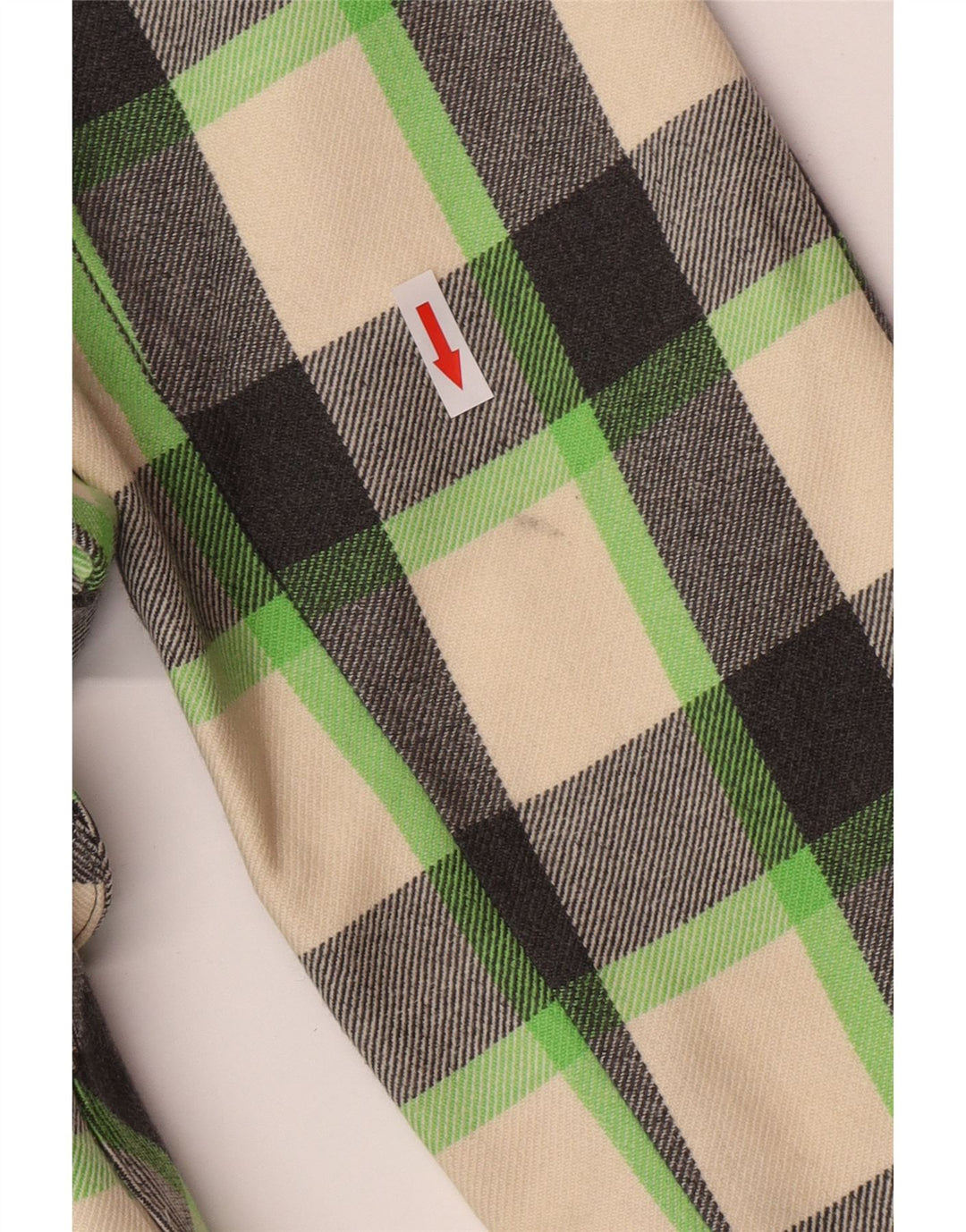Vintage Dameoverfrakke UK 12 Medium Flerfarvet Ternet Ny Uld