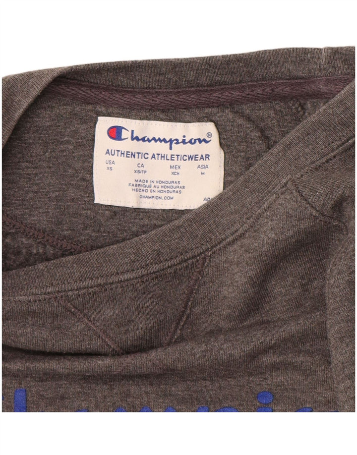 Champion Herre Grafisk Sweatshirt Jumper XS Grå Polyester