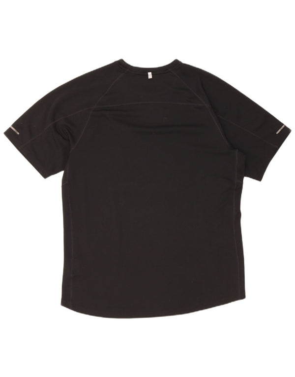 Nike Dri Fit T-shirt top til mænd, stor sort polyester