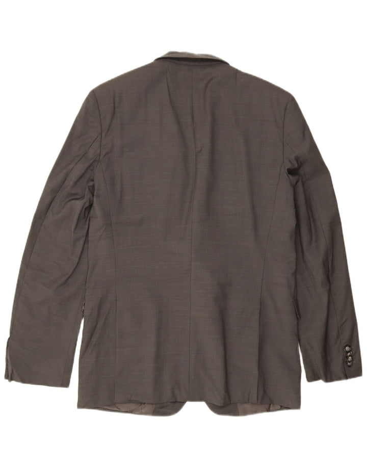 Hugo Boss Herre Longline 2-knaps blazerjakke UK 42 XL Grå Uld